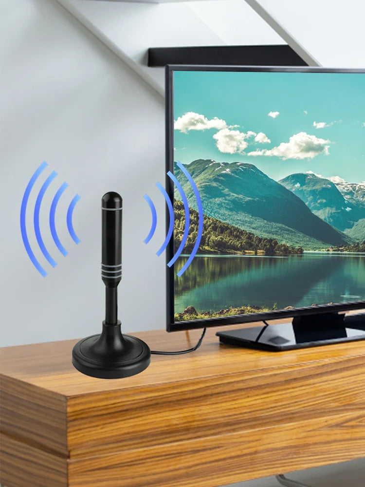 Portable TV Antenna Coax Cable Digital DVB-T DVB-T2 DAB Indoor