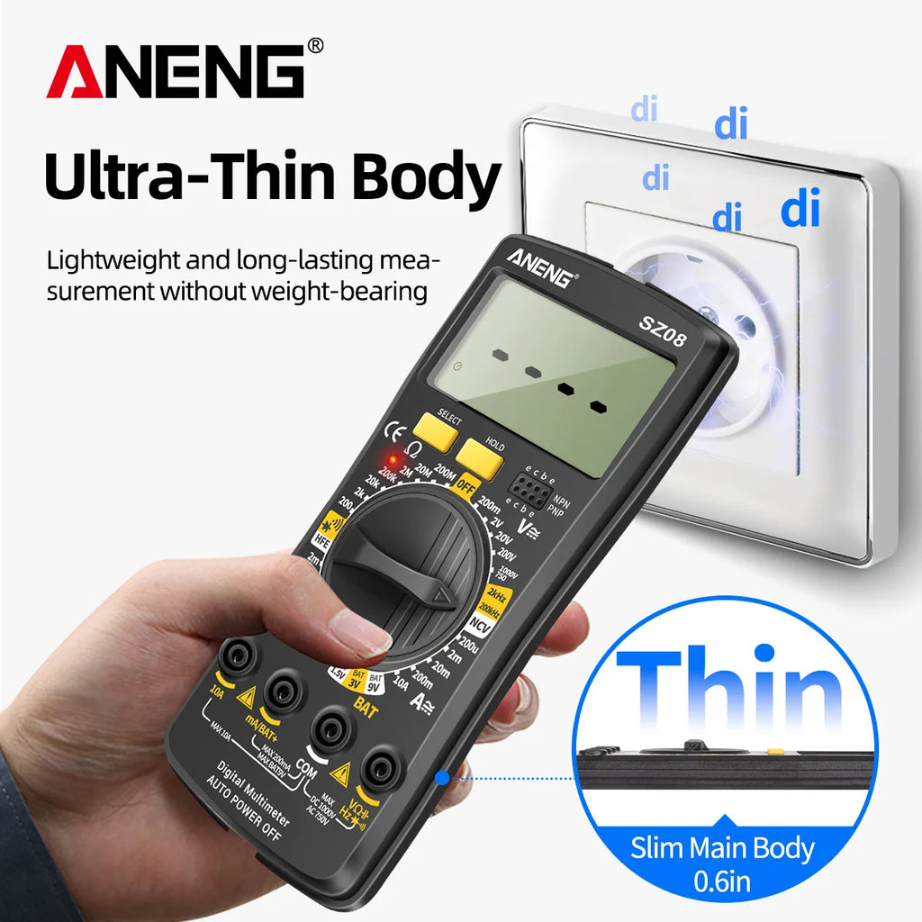 ANENG SZ08 Portable Digital Voltage Current Resistance Capacitance