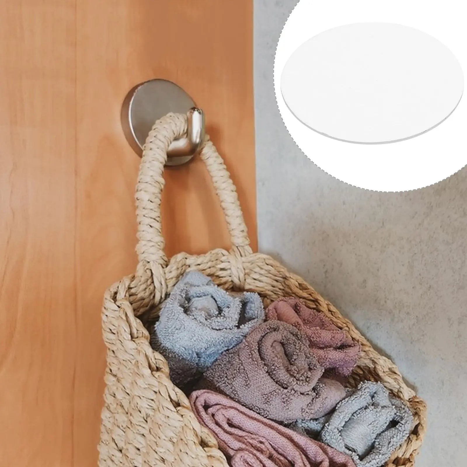 Suction Hooks Bathroom Double Side Adhesive Circular Sticker Pads