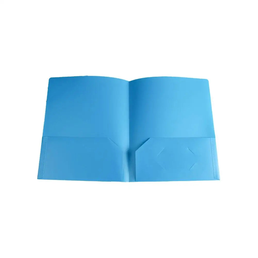 Plastic File Folder 2 Pockets & Business Card Slot | A4 Letter Plastic File Folder Zpaxo G