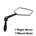 Bicycle Handlebar Reflector Rear View Mirror Safety Adjustable Rotatable Mirror Clear Electric Scooter Cycling Accessories Zpaxo 1PC Right