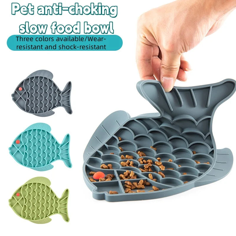 Portable Waterproof Silicone Slow Feeding Licking Mat Dogs Cats
