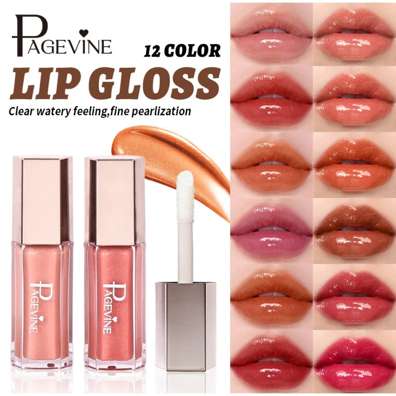 Mirror Gloss Lip Gloss – High Pigment Plumping Liquid Lipstick Lip Gloss Zpaxo