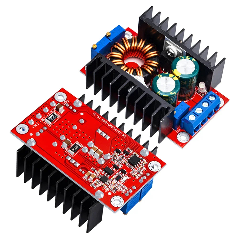 DC DC CC CV Buck Boost Converter 9-35 to 1-35V 80W Buck Booster DC Step Down Step Up Adapter Module Adjustable Voltage Regulator Zpaxo 80W buck booster