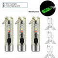 ESMARTER Mini Keychain Flashlight – USB-C, IP66, UV & Magnet Keychain Flashlight Zpaxo Y41 3pcs 500mah battery