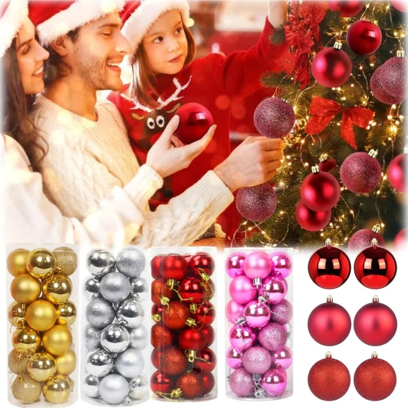 Shatterproof Christmas Ball Ornaments Durable Tree Hanging Decor