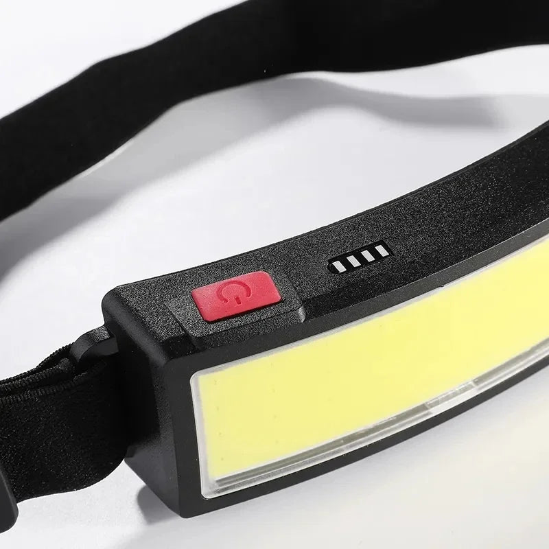 USB Rechargeable COB LED Headlamp – 500 Lumen Waterproof Torch