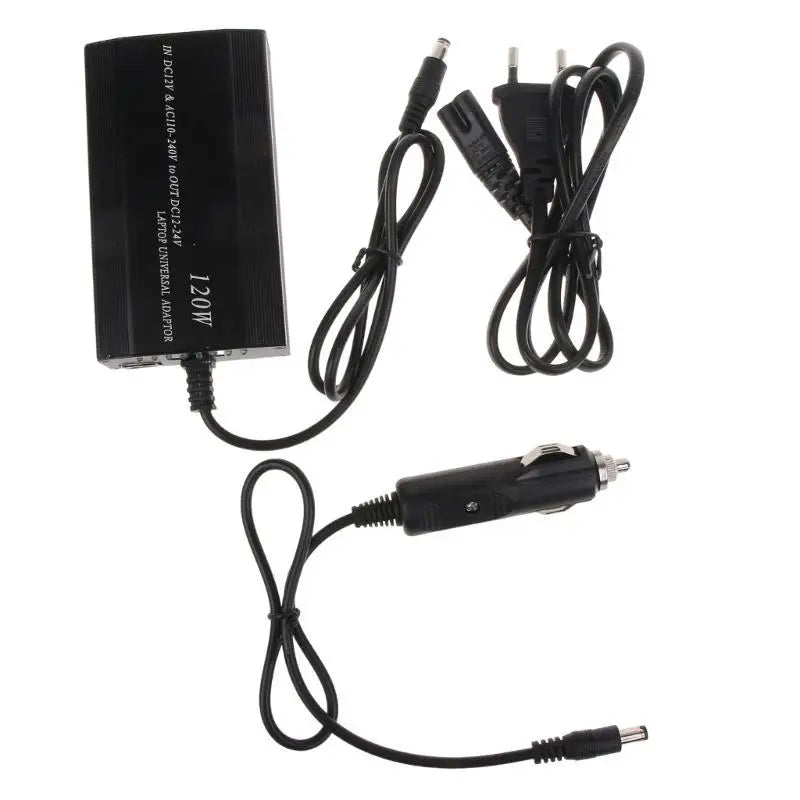 652F Universal Laptop 120W Adapter with 34 Multi-Connectors Power Supply Adapter Safety Protect 65cm Cord Zpaxo