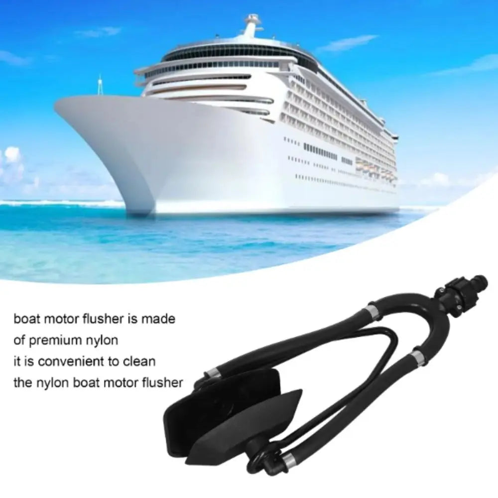 Universal Outboard Motor Water Flusher Dual Water Feed Large Rectangular Engine Flusher Sand Salt Flush Round Ear Cups Zpaxo