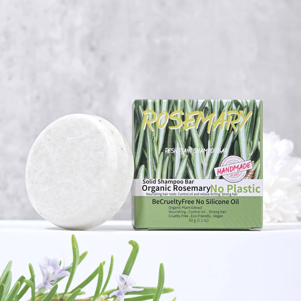 60g Natural fragrance rosemary shampoo soap, handmade soap oil control and dandruff removal soap for both men and women Zpaxo