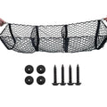 Three Grids Rear Truck Storage Bag Universal Suspension Type Luggage Nets Large Capacity Elastic Fabric Car Organizer Truck Zpaxo 1