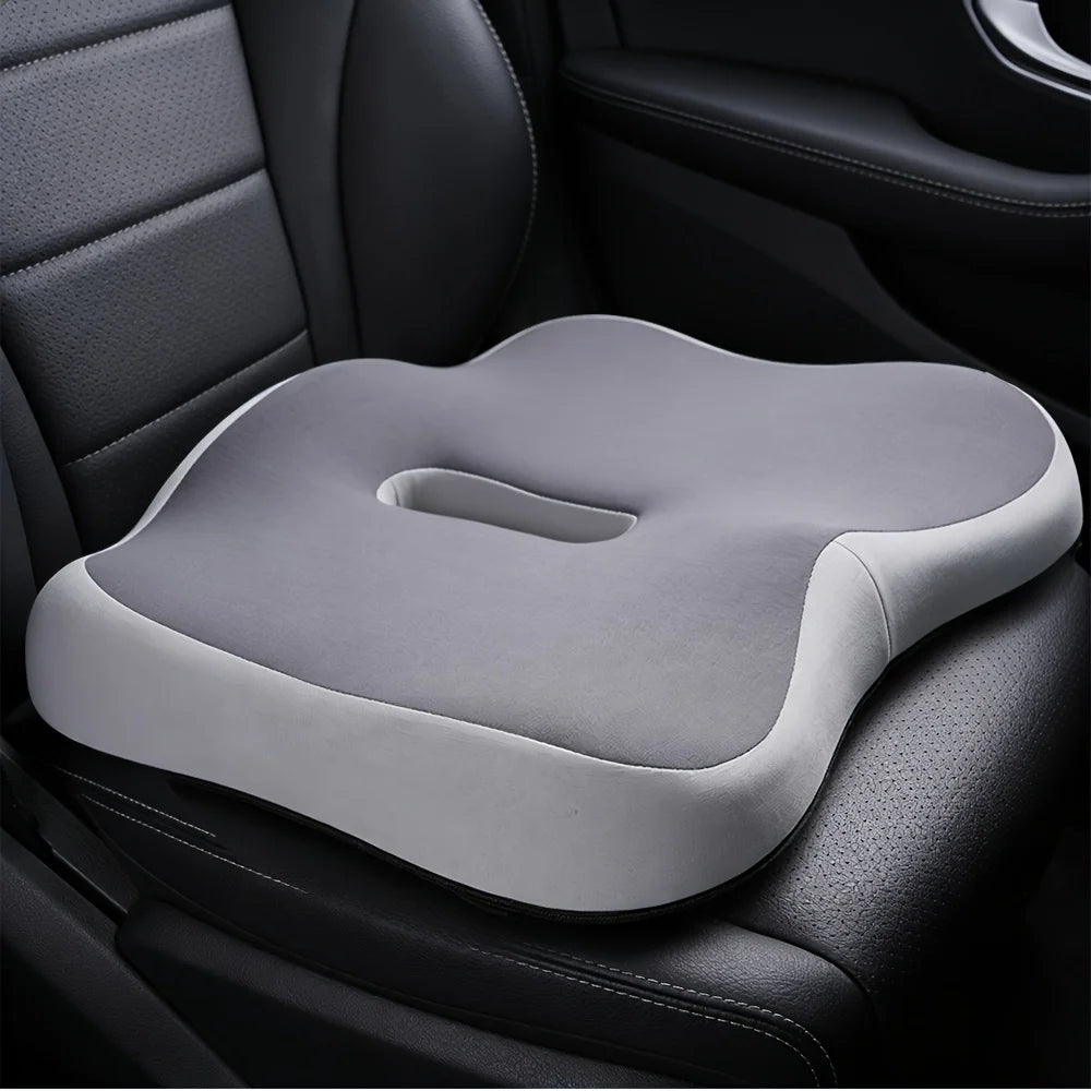 Memory Foam Seat Cushion Ergonomic Design Central Groove Suitable