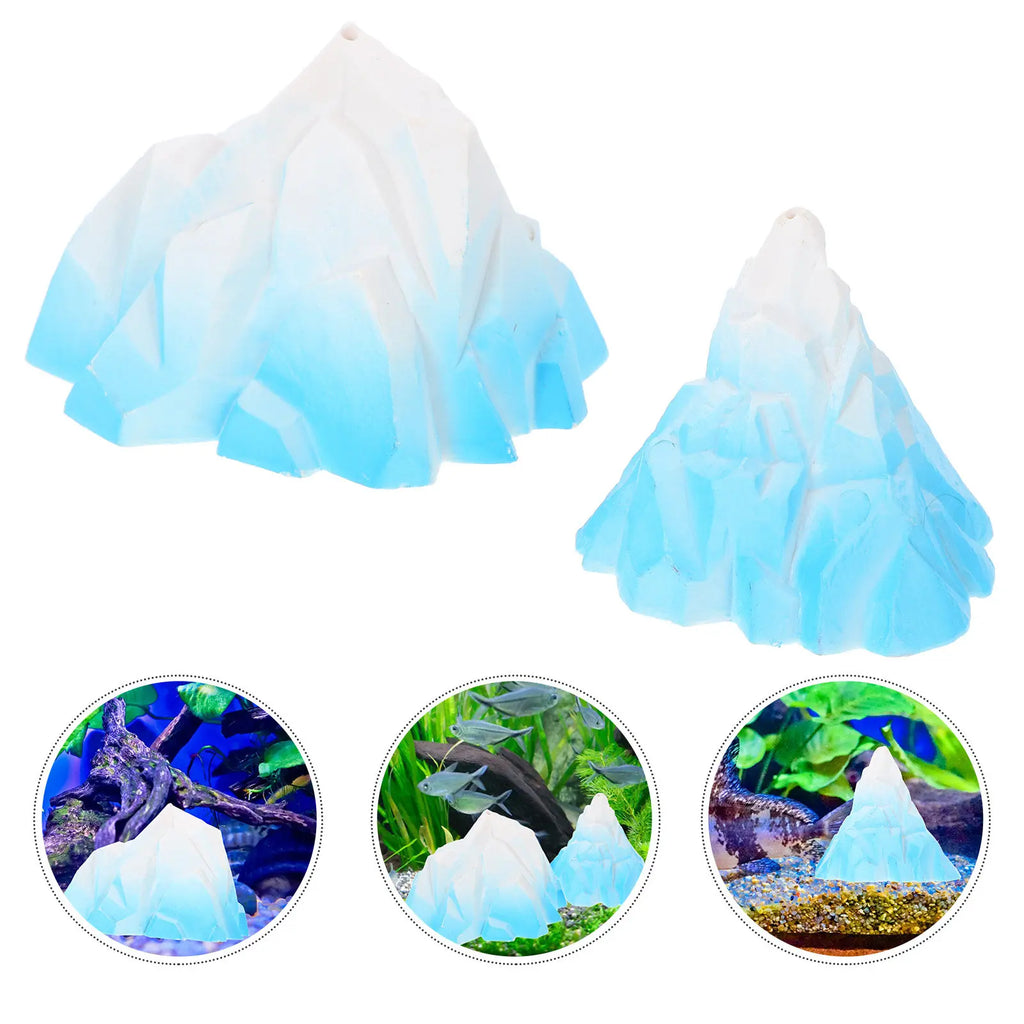 Aquarium Ice Mountains Lightweight Wear Resistant Simulation Floeberg