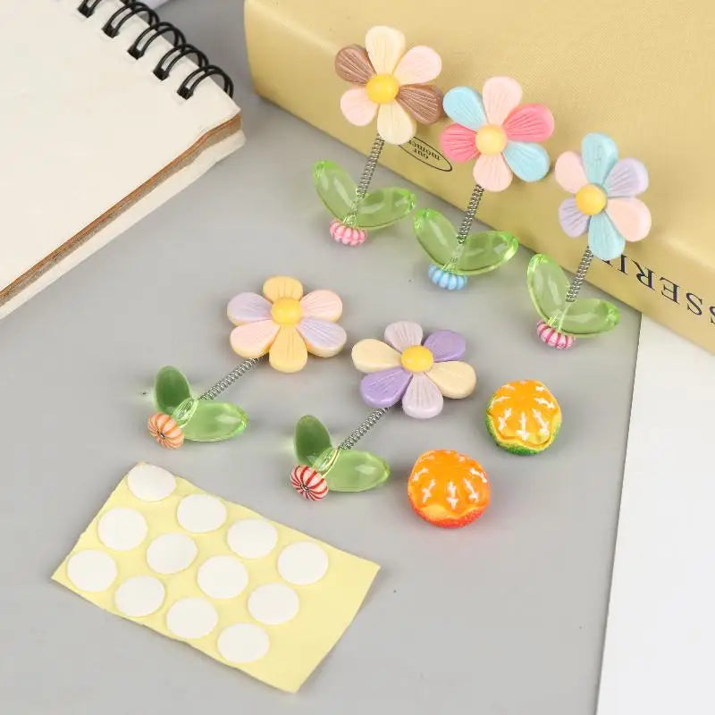 Swing Motion Car Dashboard Chrysanthemum Pendant | Resin Decor