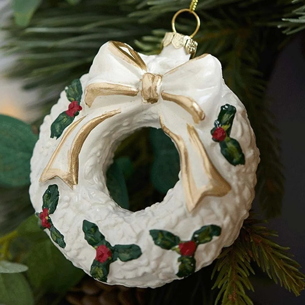 PVC Christmas Hanging Ornament House Snowflake Xmas Pendant Donut Handmade Christmas Tree Decoration Doorway Zpaxo