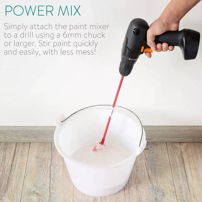 Paint and Mud Mixer Hexagon Shaft Plaster Mud Mixer Handheld Paint Cement Putty Powder Mixing Tool For Grouting Mortar Zpaxo