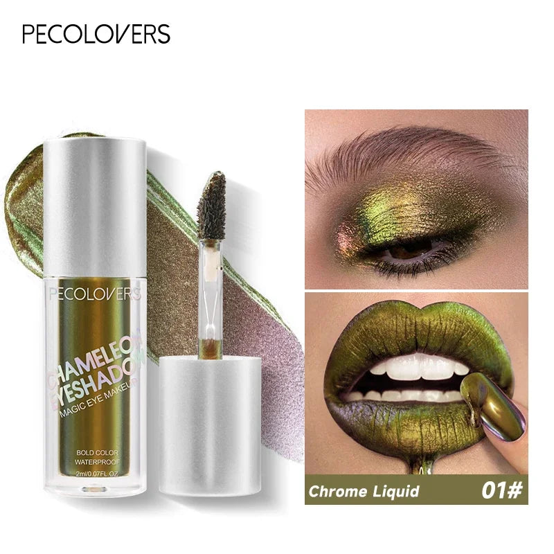 1 PC Powerful Color Chameleon Liquid Eyeshadow, Waterproof Sweatproof, Suitable for Bold and Exaggerated Makeup Zpaxo 01
