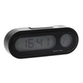 1 Car Styling Mini Auto Watch Automotive Hygrometer Car Thermometer Digital Clock Electronic Clock Thermometer Clock Car Clock Zpaxo black