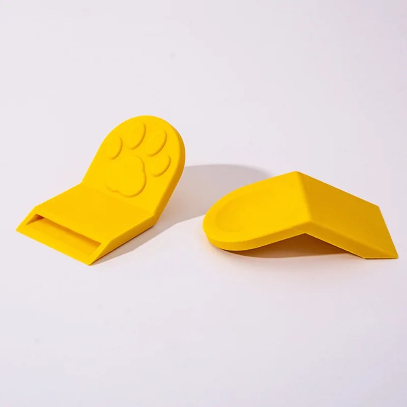 3D Printed Creative Cat Paw Shaped Pet Food Can Opener, Multifunctional Portable Cat Food Can Opener, Safe and Easy to Grip Zpaxo yellow