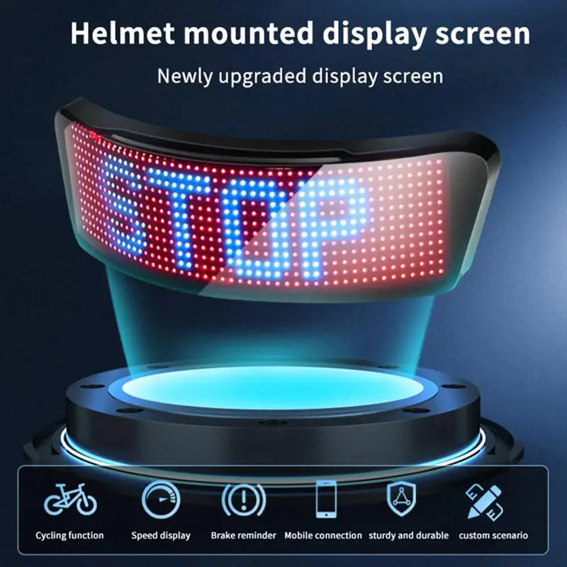 LED Motorcycle Helmet Display Tail Light – RGB DIY Night Riding