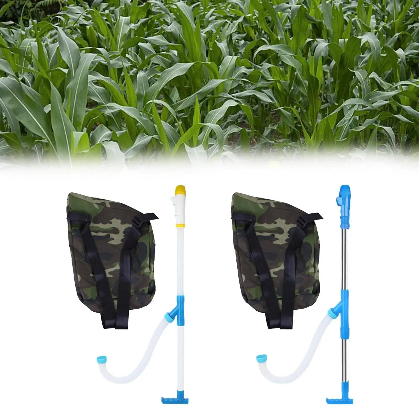 Garden Fertilizer Spreader Bag Handheld Broadcast Seeder Manure Zpaxo