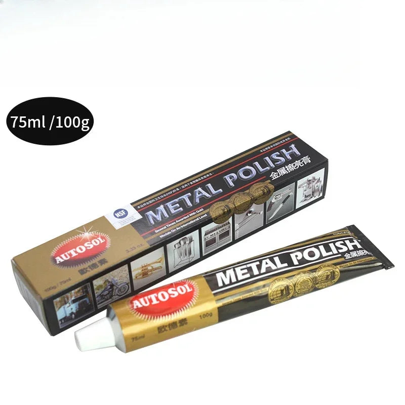 50ml/ 75ml Cream Knife Machine Polishing Wax Mirror Metal Stainless Steel Watch Polishing Paste Metal Polish Rust Remover Zpaxo 75ML