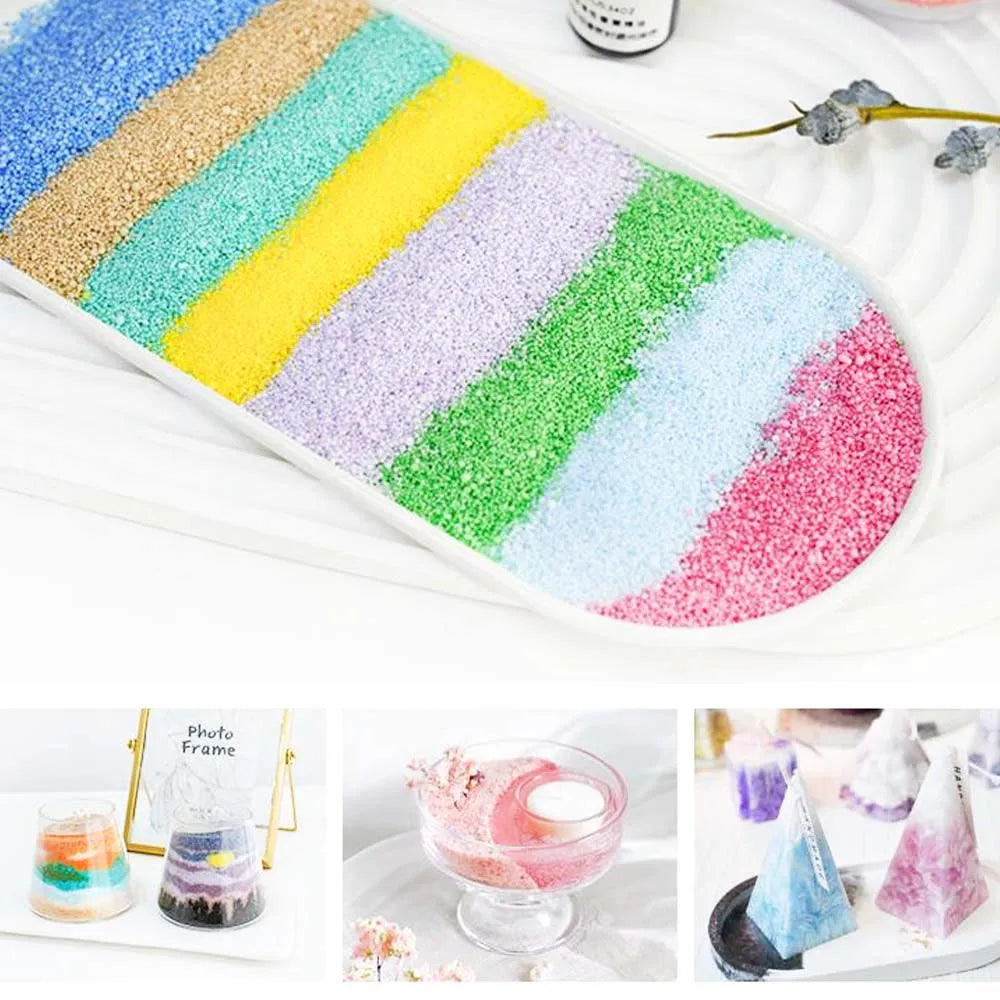 10-Color Pearl Sand Wax Particles – Ice Flower Candle Making Kit Candle Making Wax Zpaxo