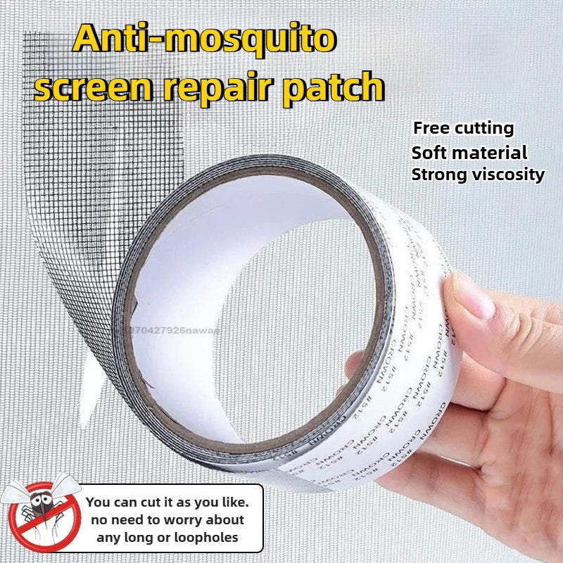 Window Screen Tape Anti-mosquito Screen Repair Subsidy Door Curtain Mosquito Net Hole Patch Repair Self-adhesive Screen Tape Zpaxo