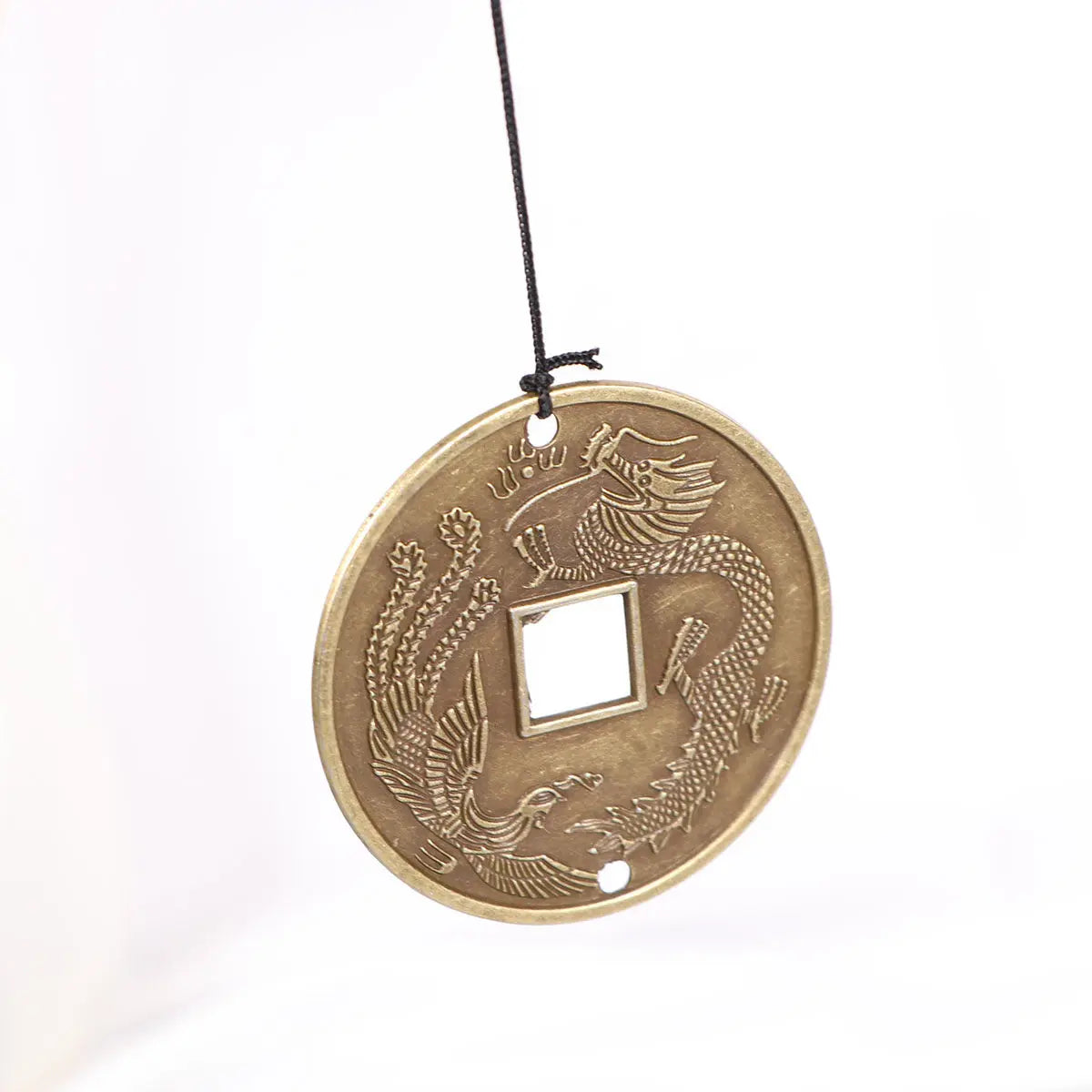 Bronze Wind Chimes Metal Wood Alloy Handmade Decorative Bell Chinese