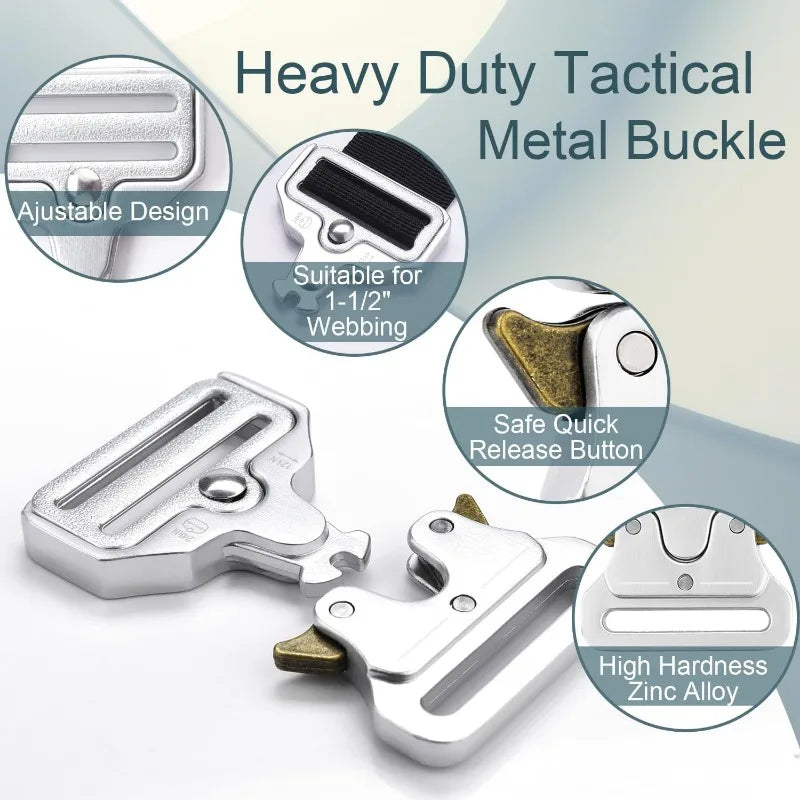 Tactical Belt Buckle Military Combat Training Quick-release Alloy