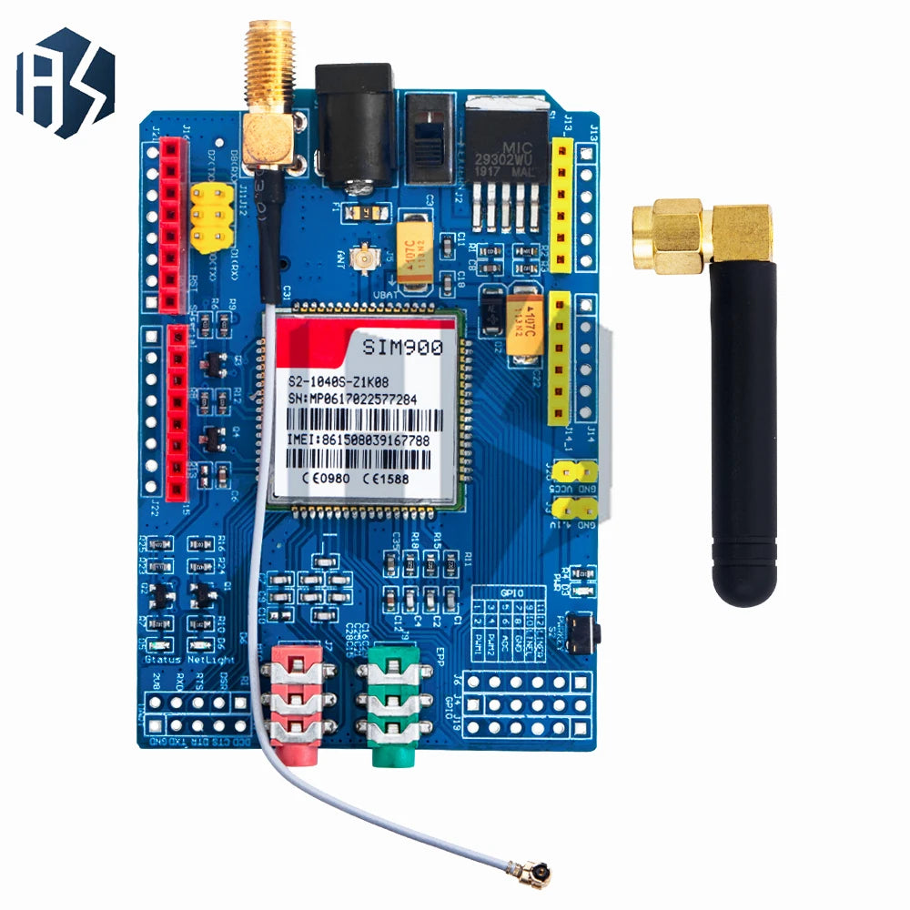 SIM900 Quad-band GSM GPRS Module 850 900 1800 1900MHz Ultra-compact Zpaxo