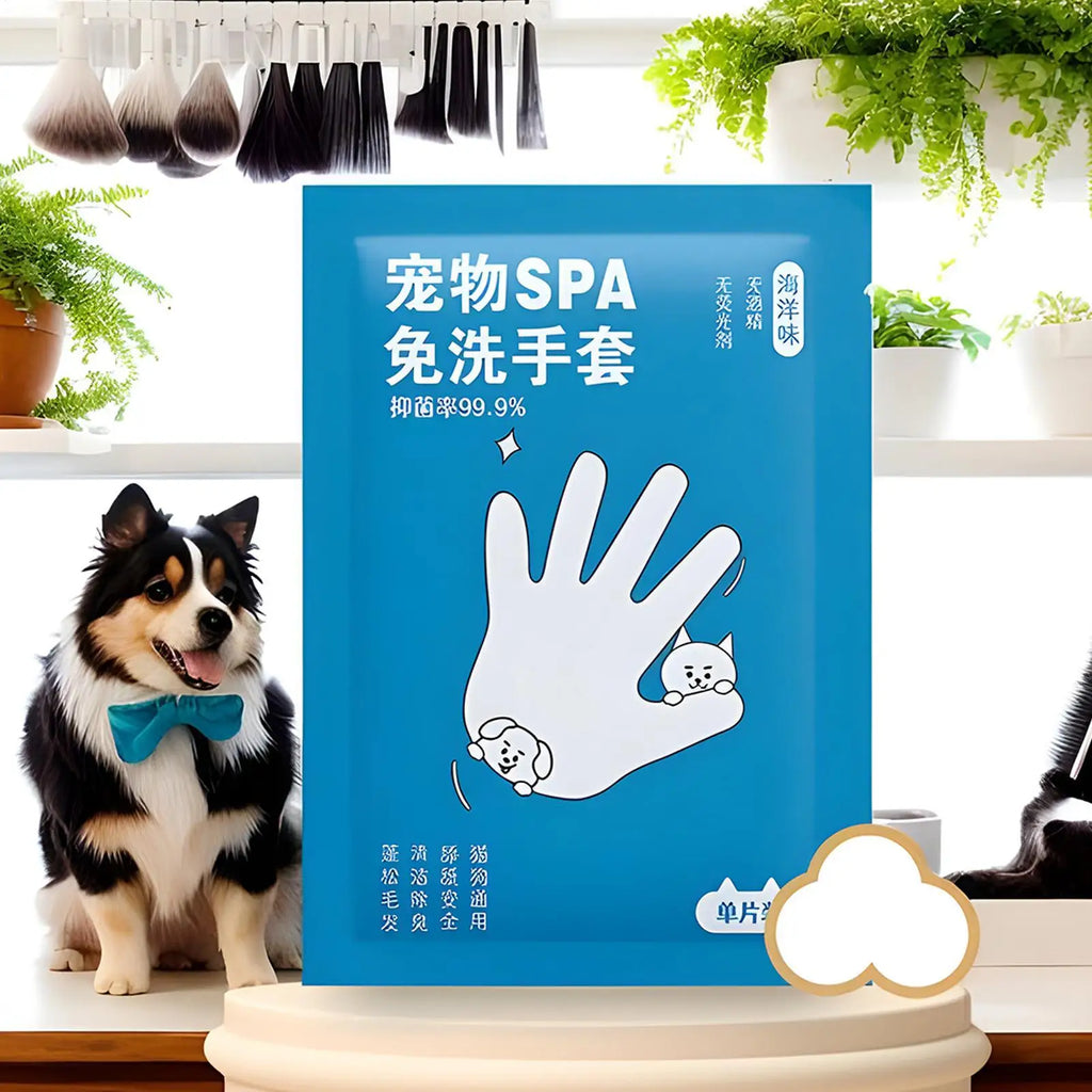 Pet Cleaning Wipes Glove Deodorizing Cleaner Daily Care Puppy Kitten
