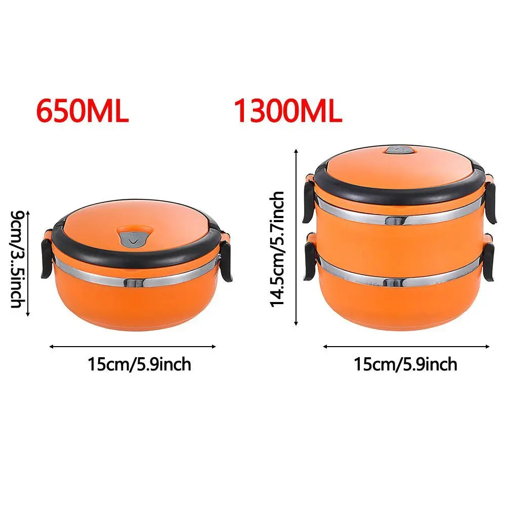 Vacuum Insulated Stainless Steel Lunch Box – Leakproof Food Flask Insulated Lunch Box Zpaxo
