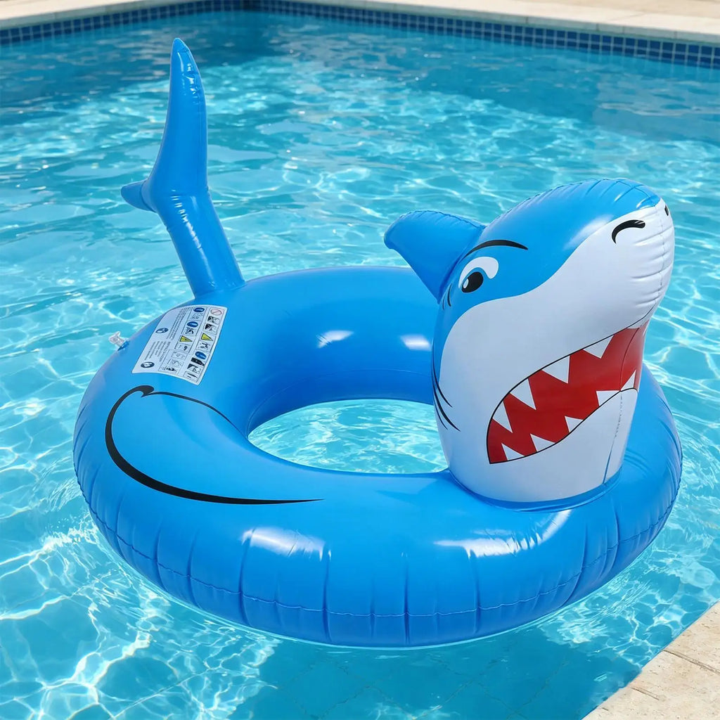 Shark Pool Floats Adults Inflatable Sun Tanning Lounge Chair Quick