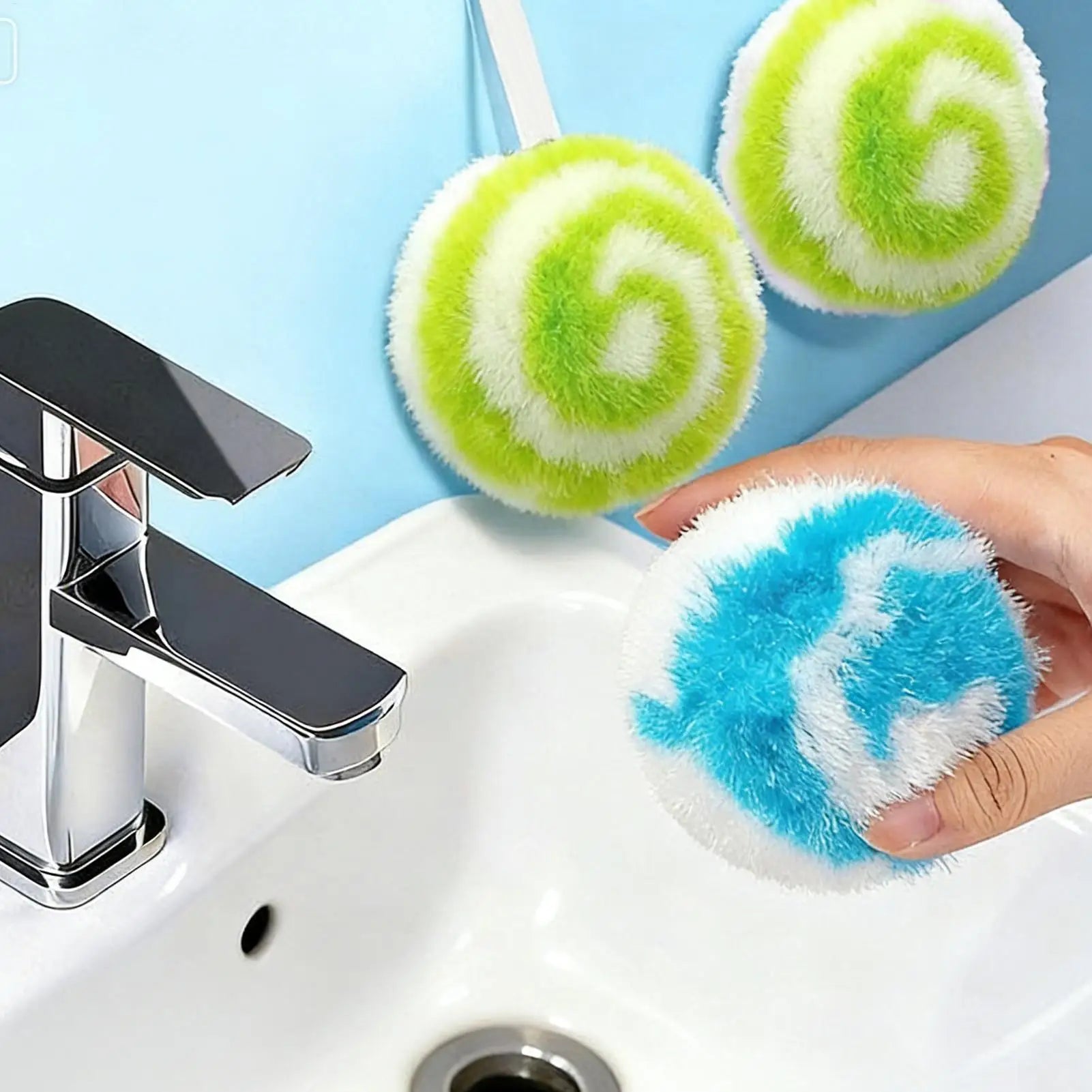 Nano Cleaning Ball Quick Kitchen Stains Colorful Stripes Balls