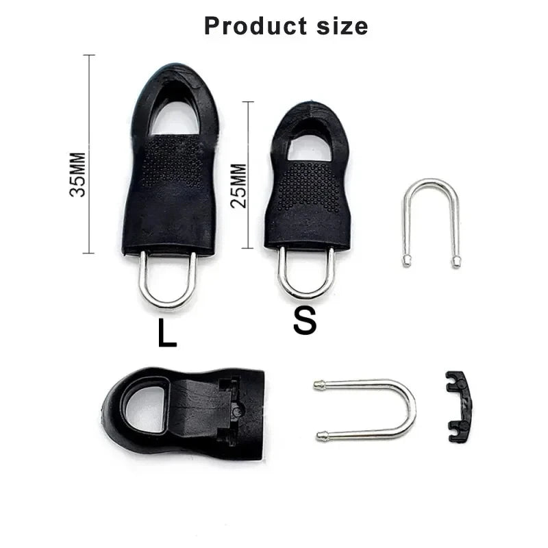 Replacement Zipper Pull Repair Kit – 4/8/16pcs for Bags