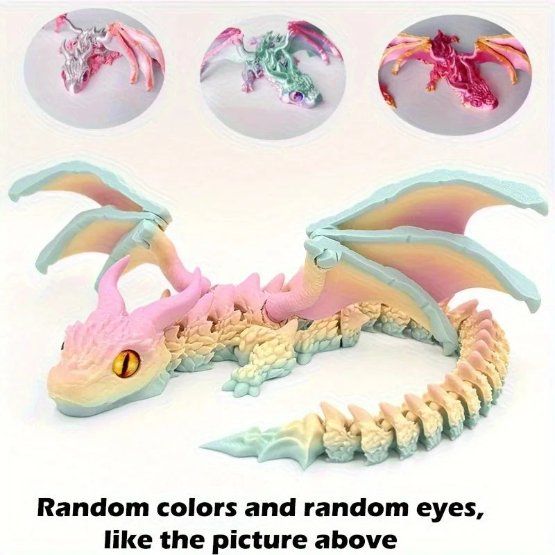 9- 3D Printing Fly Dinosaur Action Figure Mini Toys Home Desktop Zpaxo candy 30cm11.8in
