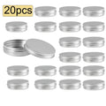 10 3 34 Ounce Aluminum Tin Jar Refillable Containers Screw Lid Round Zpaxo 20pcs