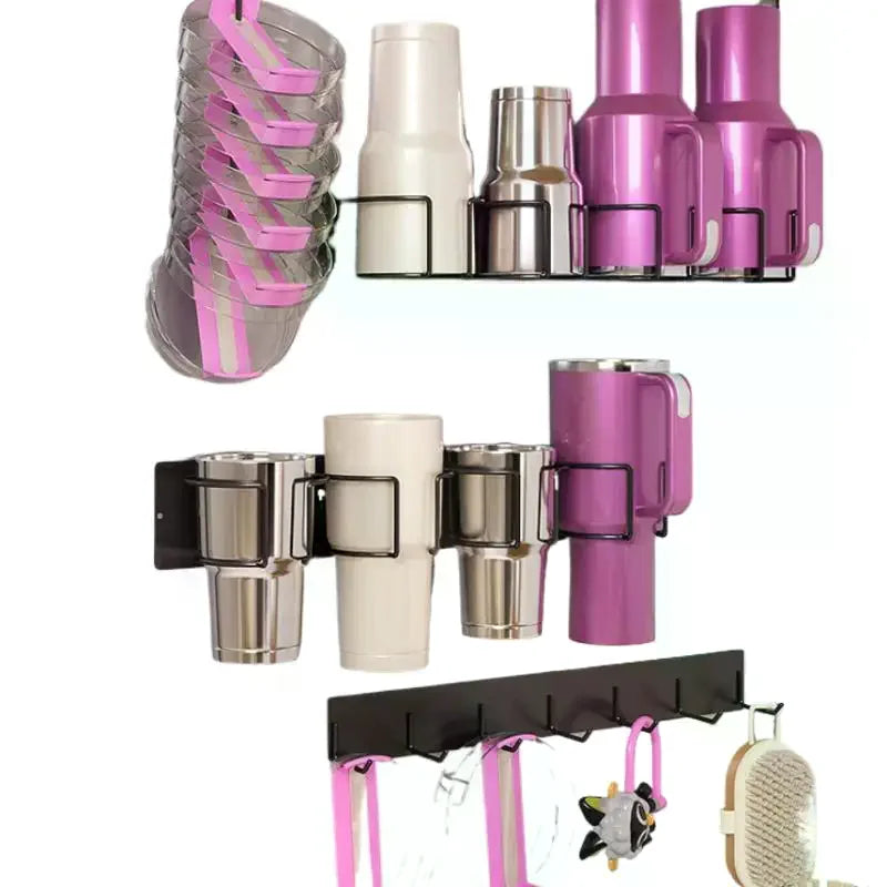 Rust-proof Storage Rack Sturdy Magnetic Cup Caddy Water Bottle Holder Zpaxo