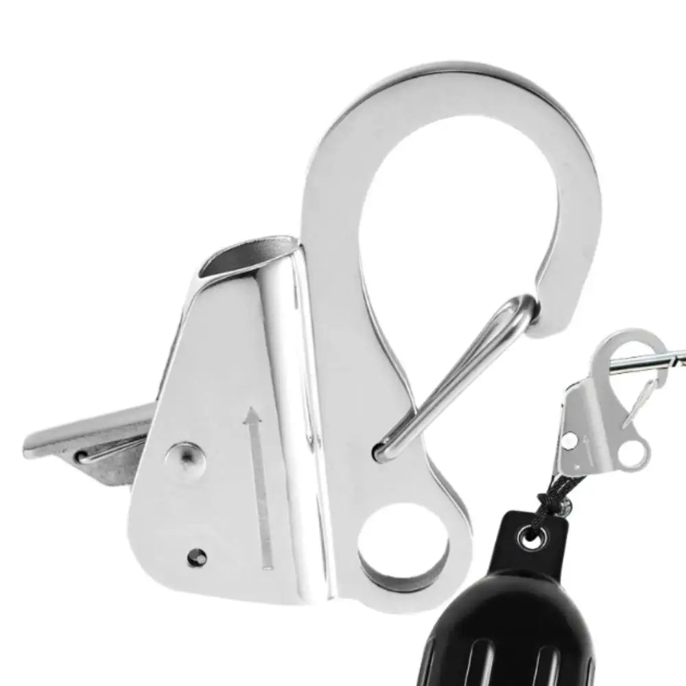 304 Stainless Steel Boat Fenders Clip Adjustable Sliding Spring Adjustable Stainless Steel Hooks Quick Threading Zpaxo