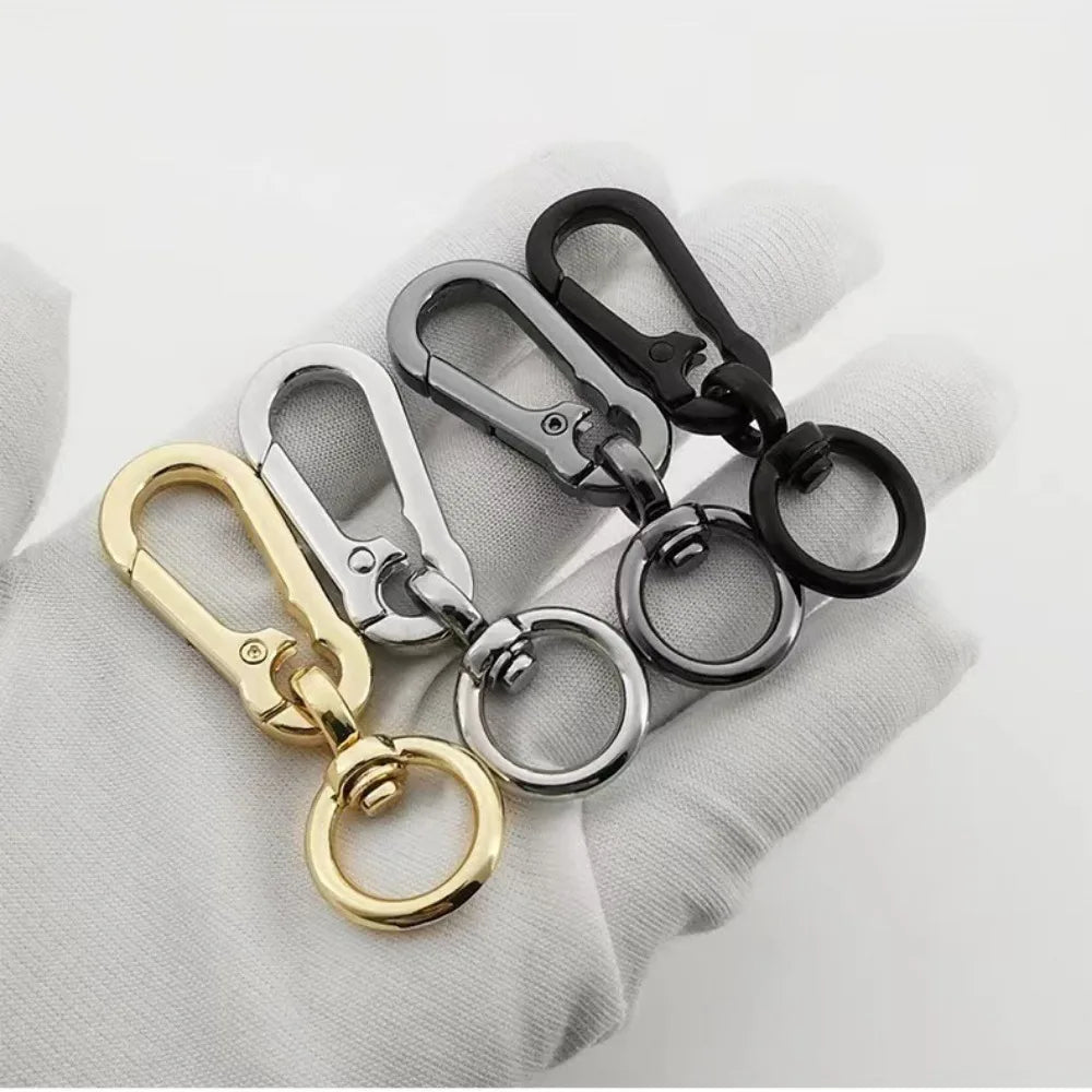 Stainless Steel Gourd Buckle Keychain Anti-Lost Metallochrome Metal Gourd Buckle Keyring Classic Fashion Gourd Buckle Carabiner Zpaxo