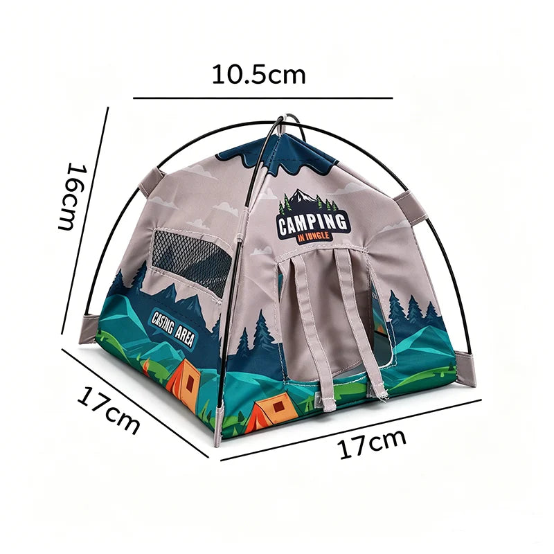 1 12 Miniature Camping Tent Simulated Dollhouse Outdoor Scene Prop
