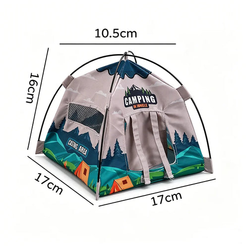 1 12 Miniature Camping Tent Simulated Dollhouse Outdoor Scene Prop Zpaxo