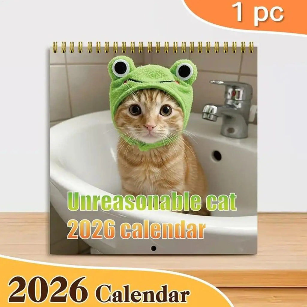 2026 Cat Calendar 2026 Wall Calendar Schedule Planner for Holiday Dates Christmas New Year Office Home Kids Adults Family Zpaxo