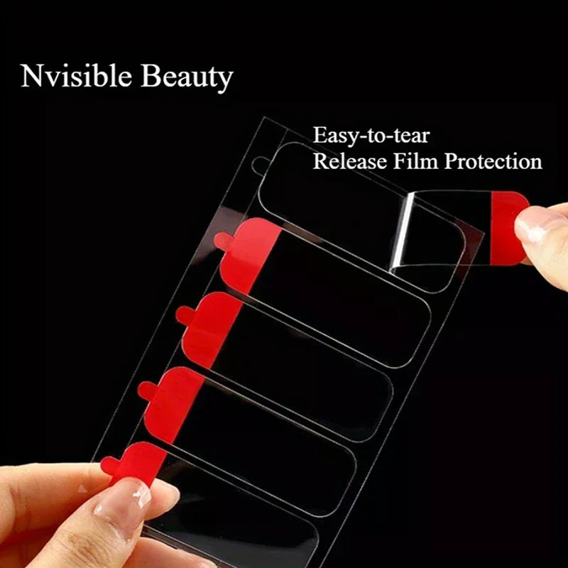 30pcs/60pcs/120pcs Double-sided Adhesive Tape Transparent Extra Strong Sticky Strip For Photos Decor Crafts Removable Stickers Zpaxo