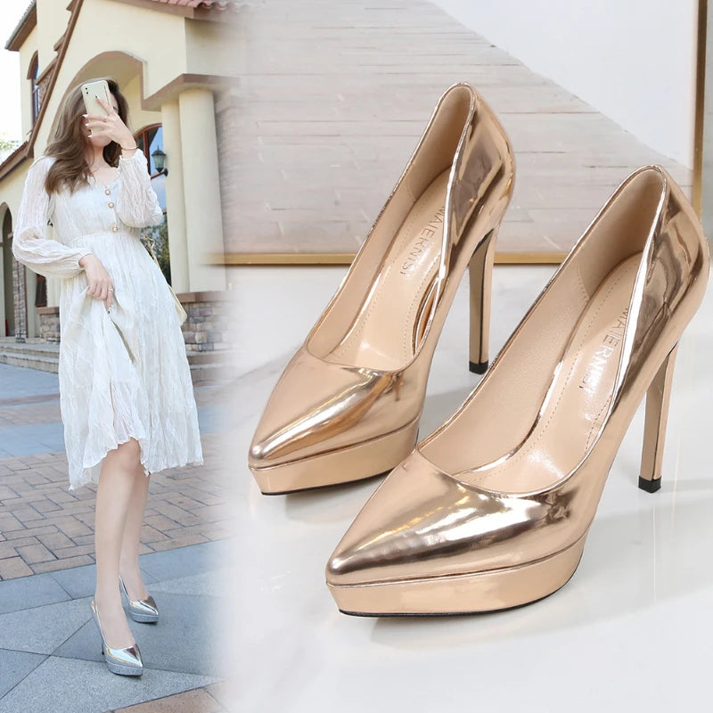 European American Waterproof Platform Nightclub Women's Single Shoes Zpaxo