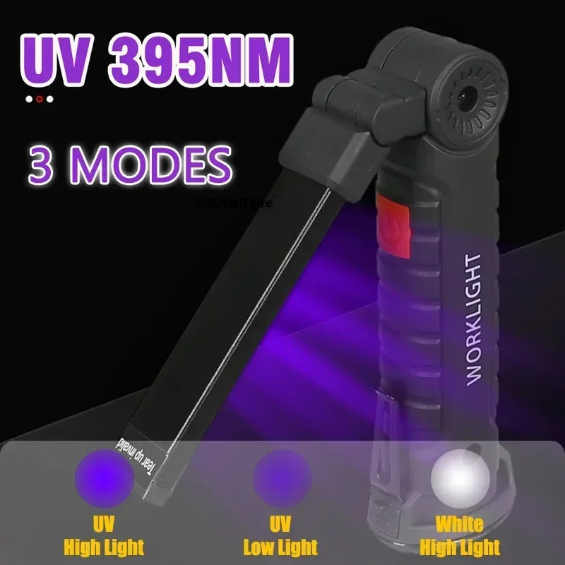 395nm UV Blacklight Flashlight – Rechargeable LED UV Torch
