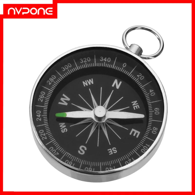 Stainless Steel Compass Pocket Outdoor Camping Marching Boat Hiking