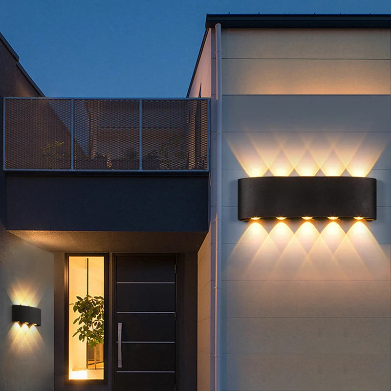 Up Down LED Wall Lamp Waterproof Modern Wall Light for Bedroom Living Room Corridor Balcony Indoor Outdoor Home Decor Lighting Zpaxo