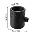 3D Printed Men Handheld Shower Head High Pressure Spiral Nozzle Flushing Massage Circular Shower Head Shower Accessories 1PC Zpaxo Black